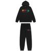 Trapstar Rotes & Schwarzes Tigerkopf Hoodie und Hosen Set