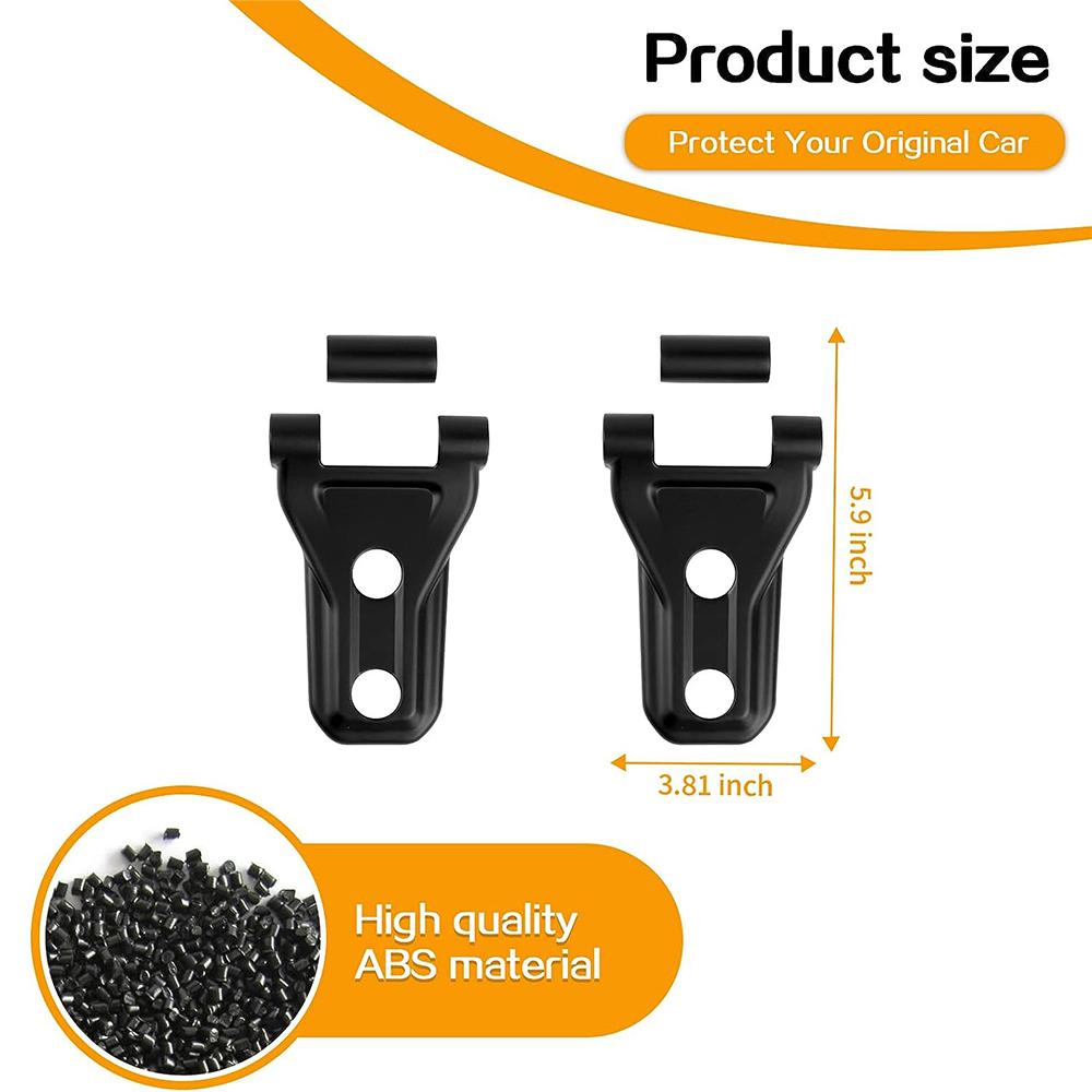 Engine Hood Hinge Cover Exterior Decoration Accessories For Jeep Wrangler JL JLU & Gladiator JT 2018-2024