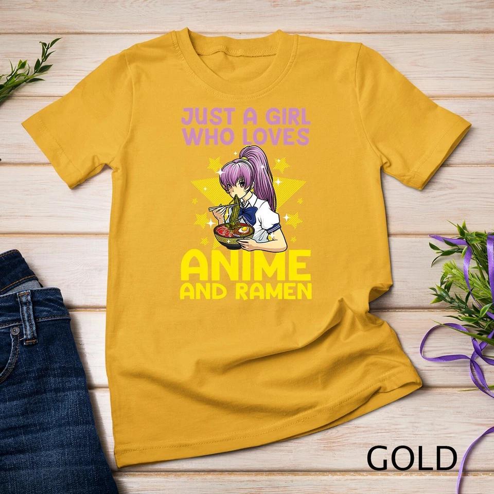 Anime Art For Women Teen Girl Anime Merch Ramen Anime Lover Unisex T-shirt 3 4XL