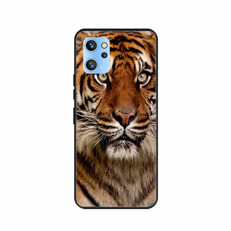 Etui do telefonu Umidigi A13 Pro 2022 Kwiaty Czarny Silikonowy Tylny Pokrowiec Miękki Pokrowiec TPU Do Umidigi A13S Etui A 13 S Coque Funda Torba