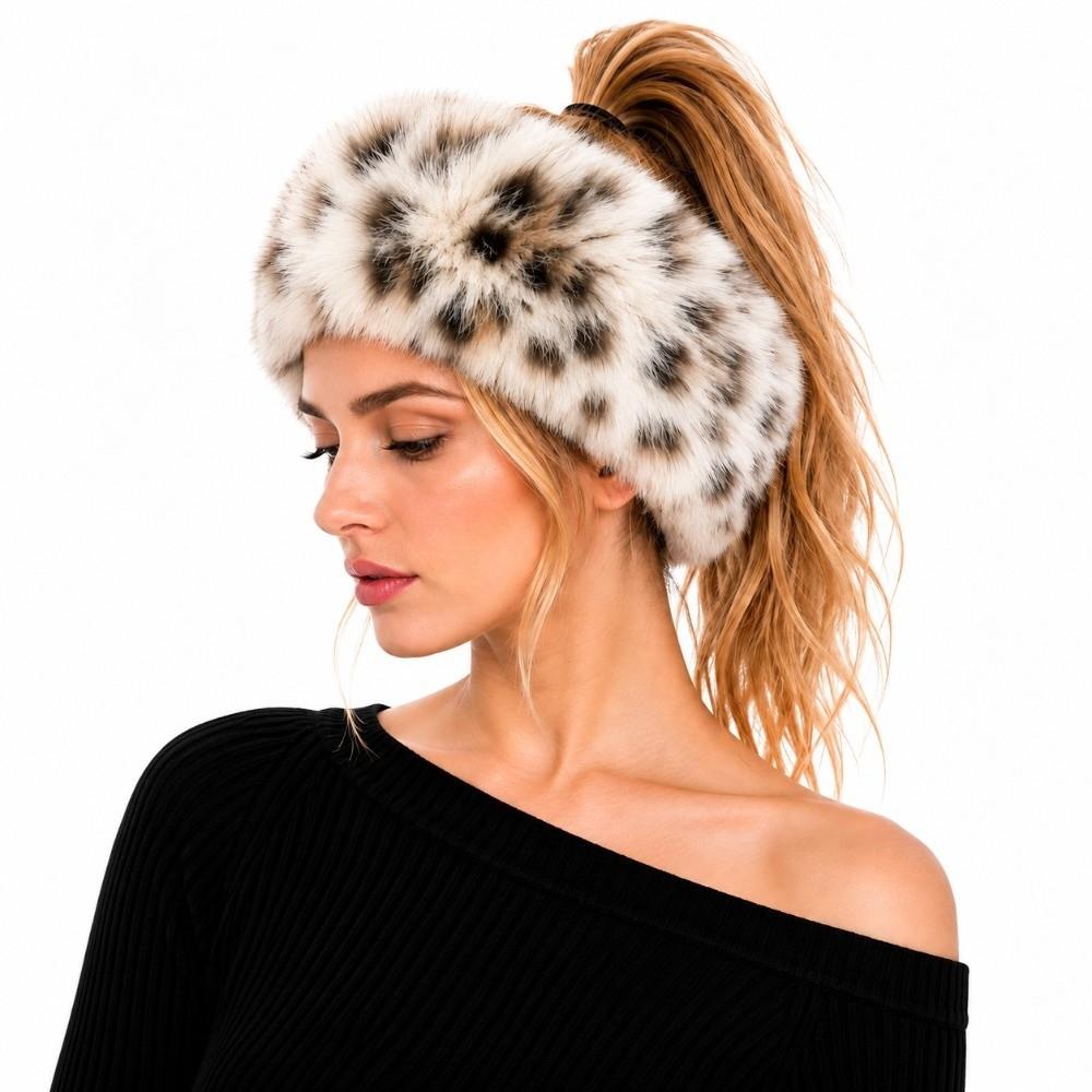Imitation Fox Fur Furry Hairband Thick Fake Fur Hat Soft Keepwarm Headband Winter