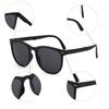 UV400 anti ultraviolet sunscreen Sunglasses men's convenient oval frame sunglasses folding Sunglasses Women's polarizers