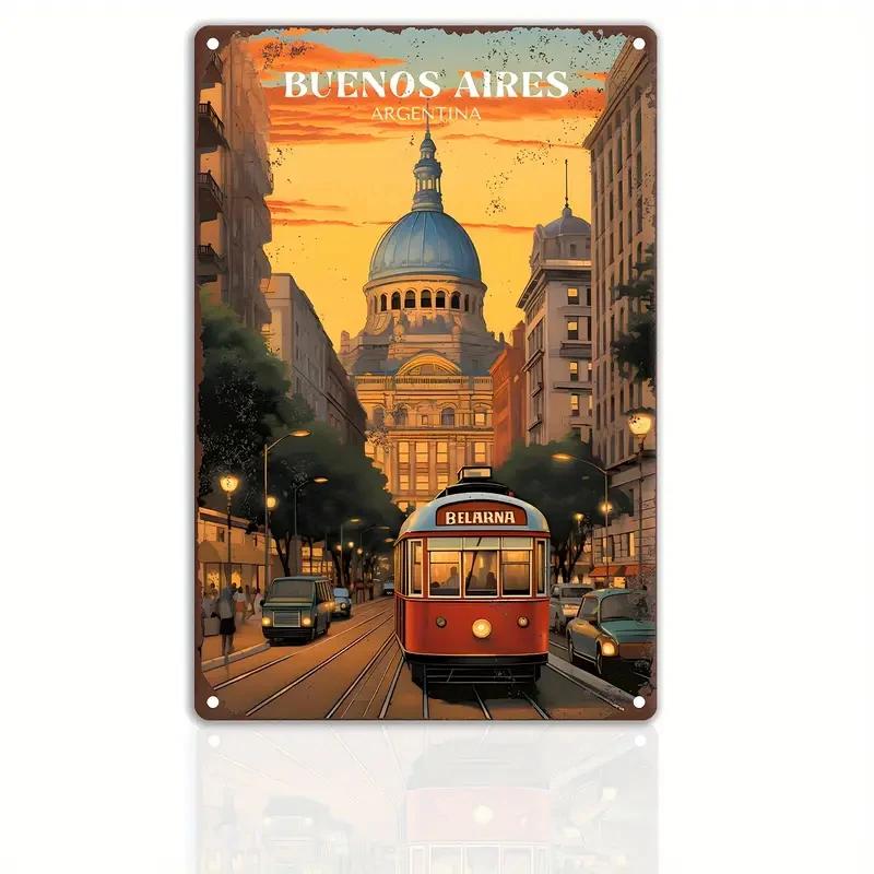 Vintage Travel The World Metal Sign MALAGA CROATIA FLORIDA Retro Poster Home Bar Room Pub Cafe Hotel Club Wall Decor Gift