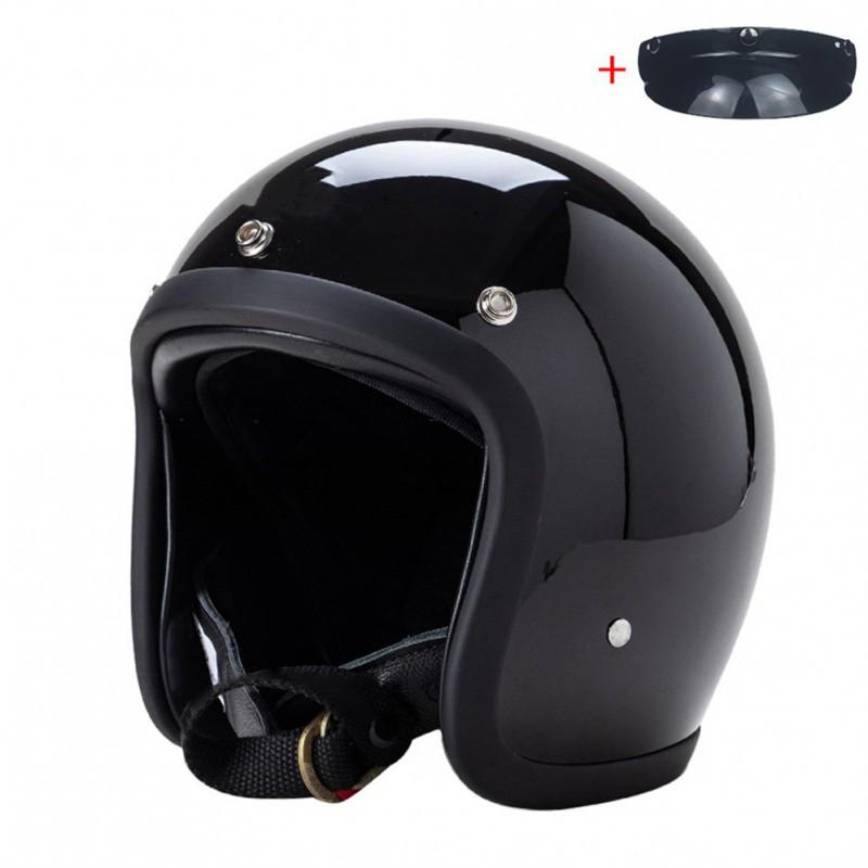 BLD Electric Motorcycle Helmet Lightweight Unisex Retro Cruise