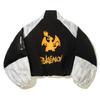 Li Ning X Pokemon Collaborative Simple Loose Comfortable Color Block Letter Stand Collar Versatile Casual Jacket Women jackets AFDVG88-3