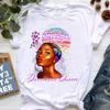 Watercolor January To December Queen Graphic Print T-Shirt Women's Clothing Black Girl Magic T Shirt Birthday Gift Tshirt Tops