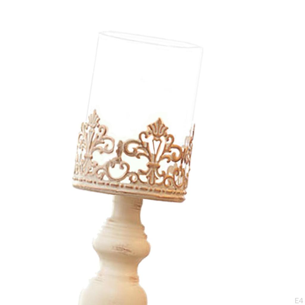 Ljusstake Metall Ljusstake Helgdag Ljusmiddag Bordsdekoration Pelare