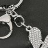 Simple Style Pendant Bag Rhinestones Dragonfly Charm Zinc Alloy Keychain Sweet Girl Electroplated Finish Easy Hang Lobster Clasp Key Holder Durable