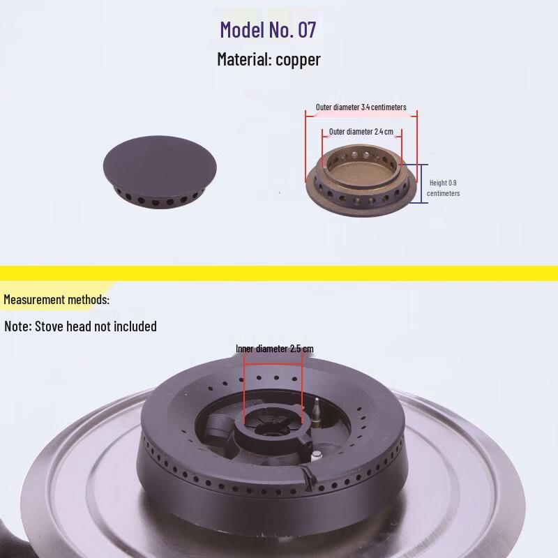 Gas Stove Burner Cap & Distributor Set