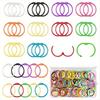 BHBL Colorful Loose Leaf Binder Rings (100 Pack) Metal Office Book Rings Paper Rings for Index Cards Notebook