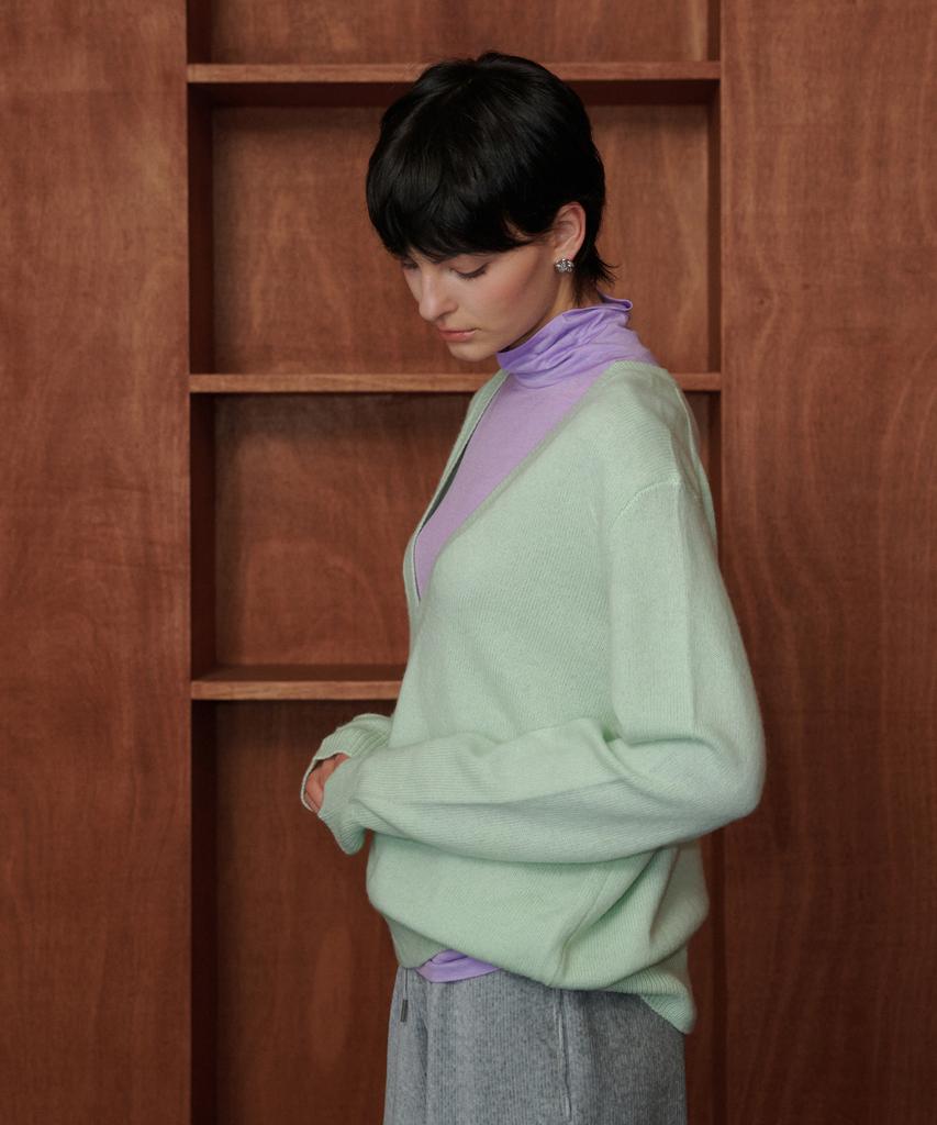MELLY&ROSE Soft Wool Tencel Turtleneck (319950)_Purple