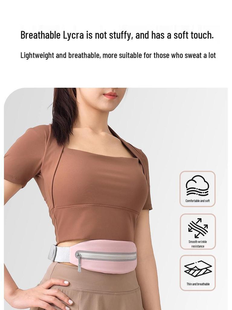 Unisex Waterproof Slim Running Belt: Multifunctional Phone Pouch for Outdoor Sports, Cycling, and Fitness