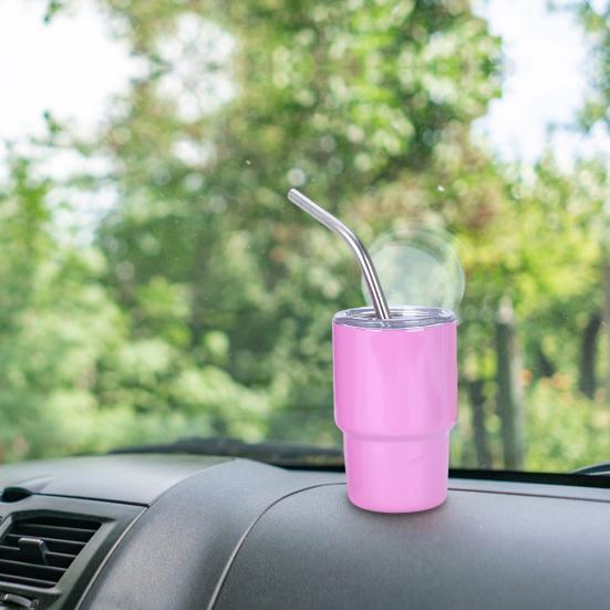 1/6Pcs Stainless Steel Tumbler Shot Glass with Straw Lid 90/150ml Mini Multi-Purpose Cup for Cocktails Coffee Whiskey Portable Beverage Container for