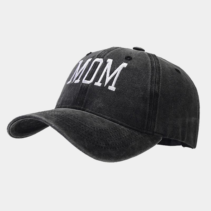 Trendy Vintage Embroidered Washed Cotton Dad/Mom Baseball Cap - Casual Sun Hat