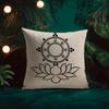 Buddhist Six Paths Of Reincarnation Cushion Cover Silky Elegant Comfort Sofa Bed Invisible Zipper Beach Pillowcase
