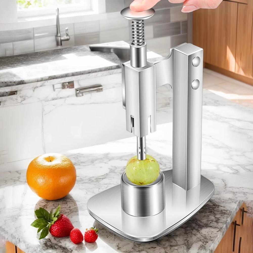 Manual Stainless Steel Red Dates Corer Press Type Cherry Pitter Olive Core Remover  Dessert