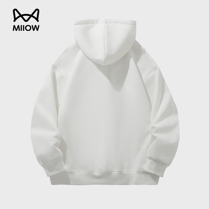 Mao Ren Unisex Retro Japanese Solid Color Full-Zip Hoodie