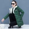 Winter Women Parkas Casual Hooded Jackets Autumn Warm Letter Print Long Female Coat Zipper Outerwear