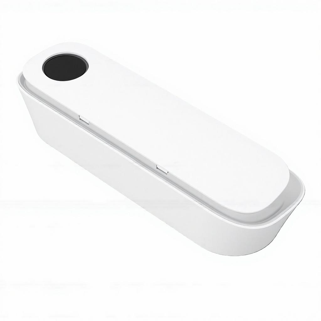 Smart Toothbrush Cleaner Wall Mounted Warm Light Toothbrush Air Drying Cleaning Holder with 5 Slots for Bathroom