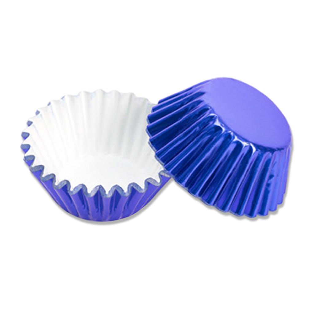 

100x Бумажные формочки для кексов с антипригарным покрытием Формы для выпечки кексов для домашней кухни Принадлежности для выпечки синий
