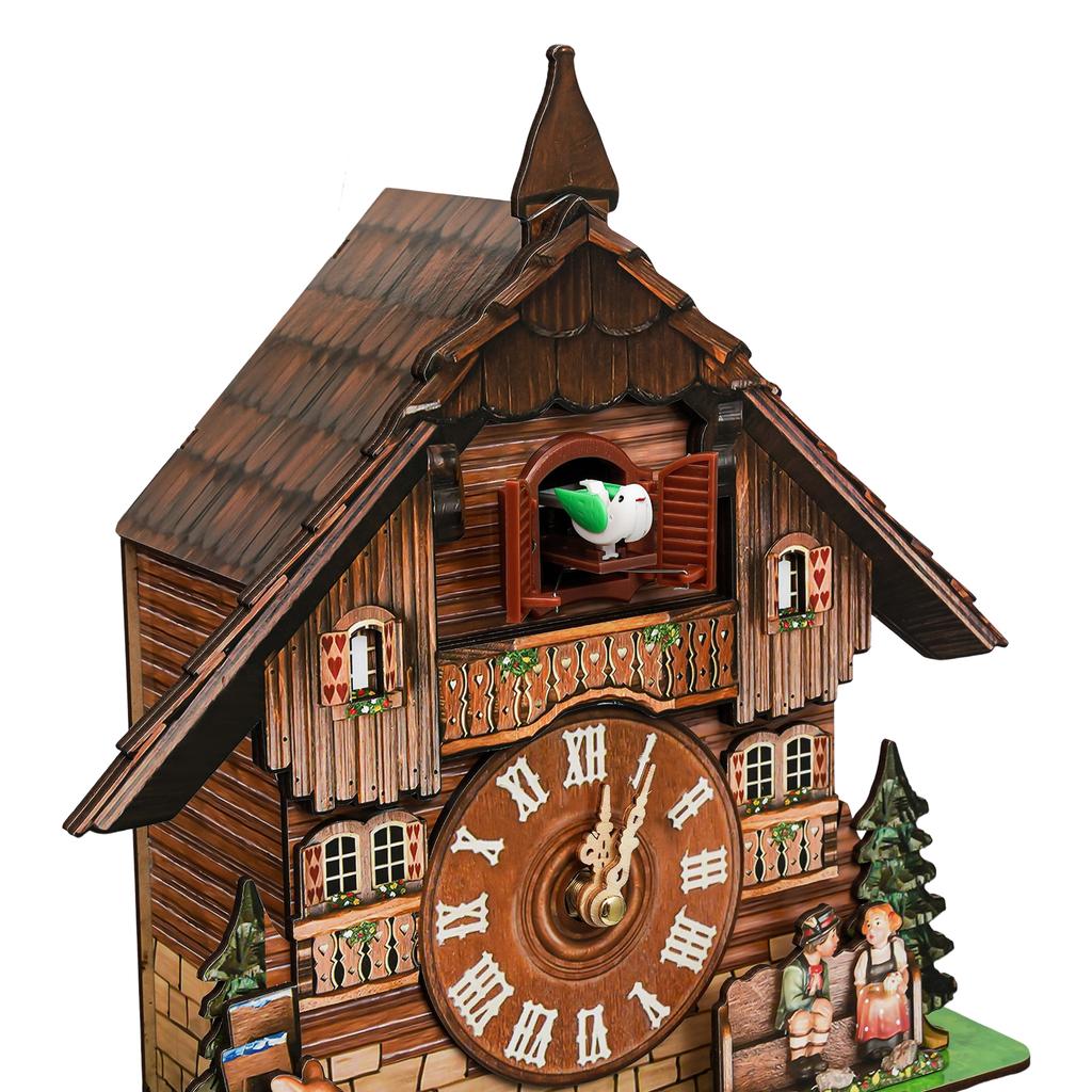 Cuckoo Clock Vintage Wall Clock Traditional Black Forest Clock Decorative Fun Design Durable MDF Materials Unique Home Decor