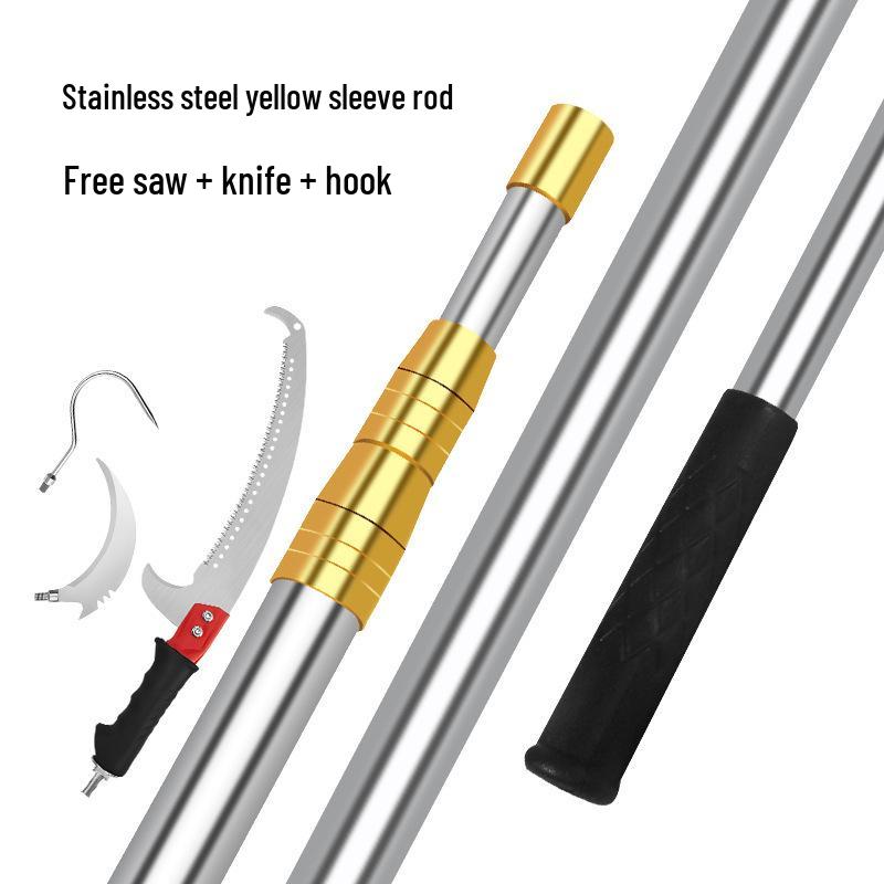 Telescopic Tree Pruner: Extendable Pole Saw for High Branch Cutting and Pruning