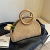 Woven bag women's new urban simple vacation casual handbag fashion trend women's bag