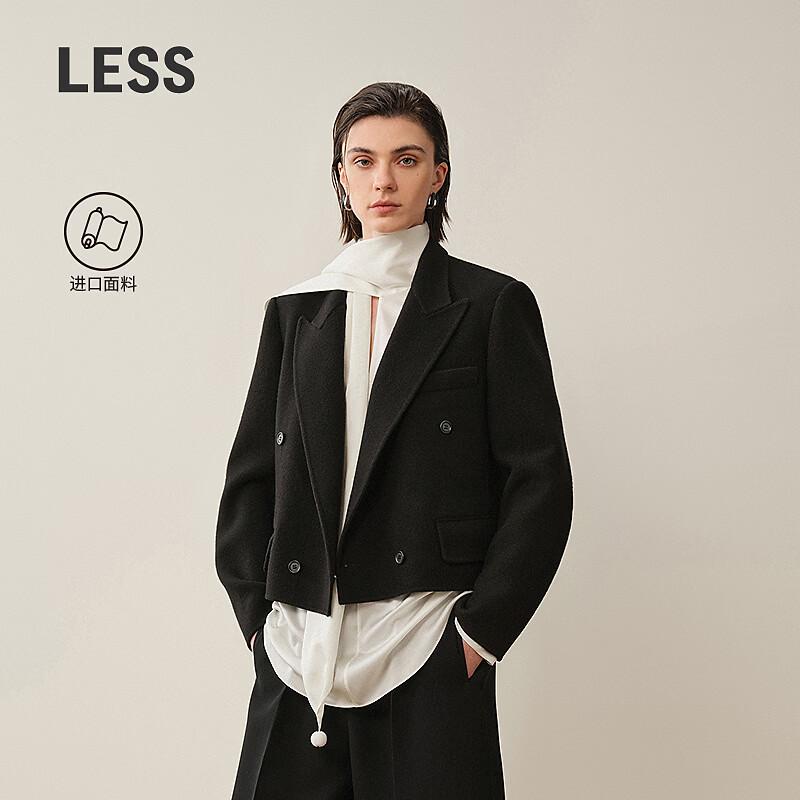 LESS Women's Loose Wool Blend Blazer