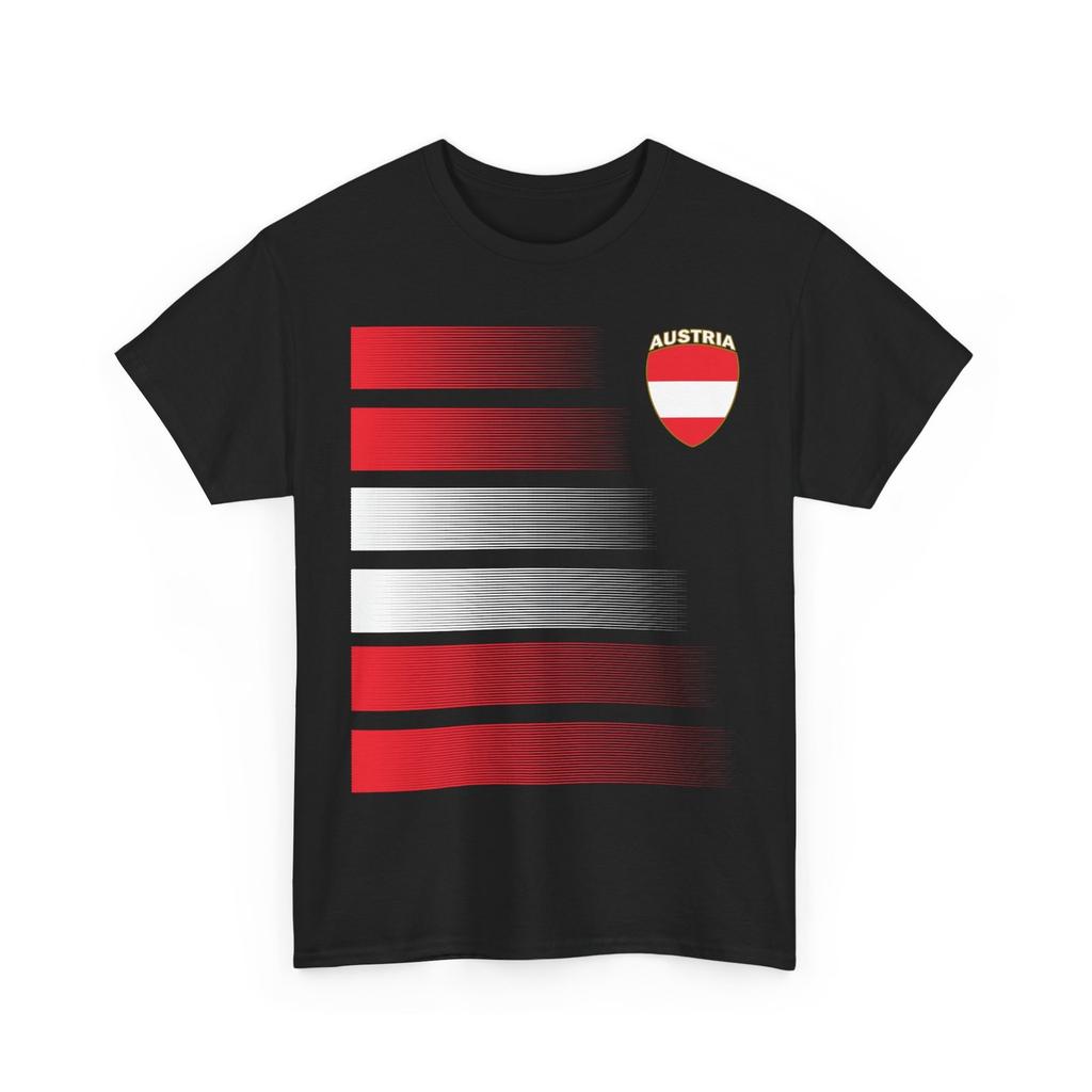 Austria Flag Soccer Tee, Austrian Soccer Shirt, 2026 Jersey Style Shirt