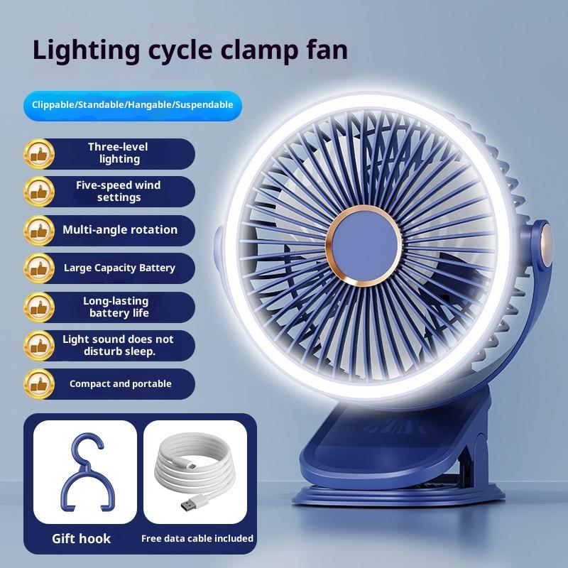 Wireless Portable Multifunctional Circulation Fan Silent Desktop Wall Ceiling Mount Air Cooler For Home Use