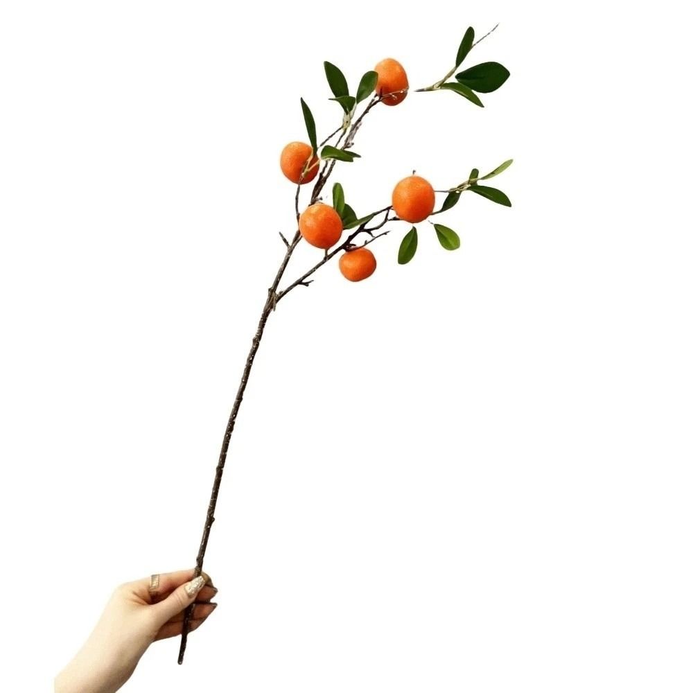 Faux Orange Artificial Orange Branch Green Leaves Simulation Fruit Tree  Restaurant Hotel