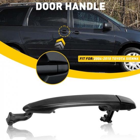 

Outside Door Handle Exterior Rear Left Right BlackFor 2004-2010 Toyota Sienna H