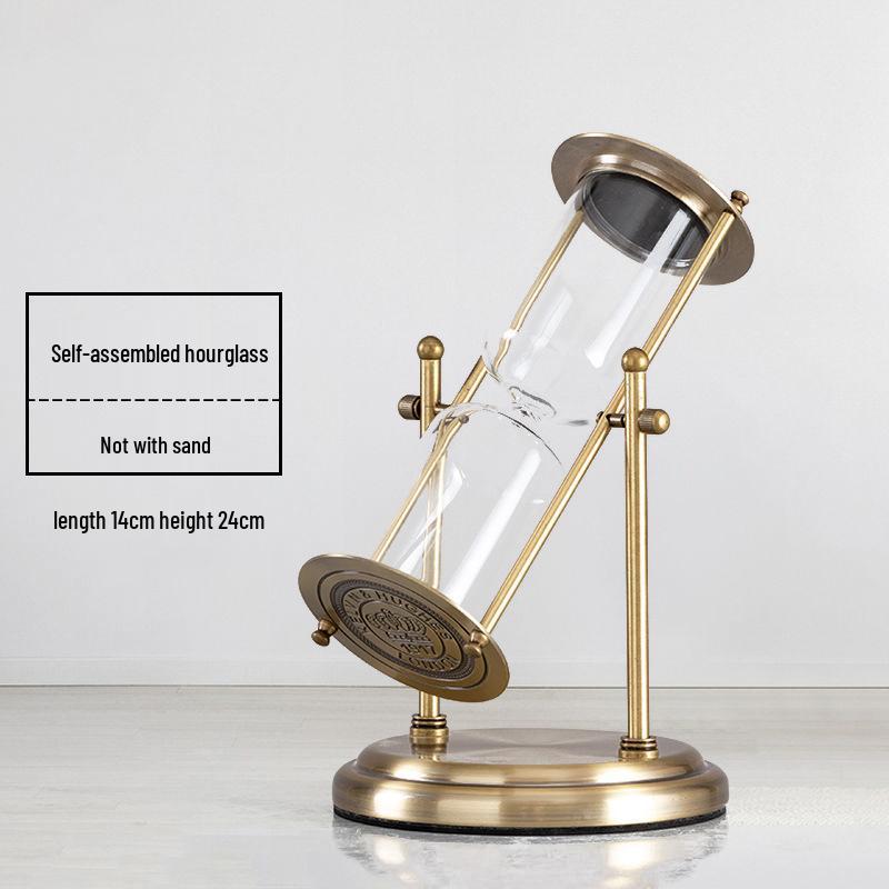 Creative Retro Hourglass Toothbrush Timer with Flowing Sand