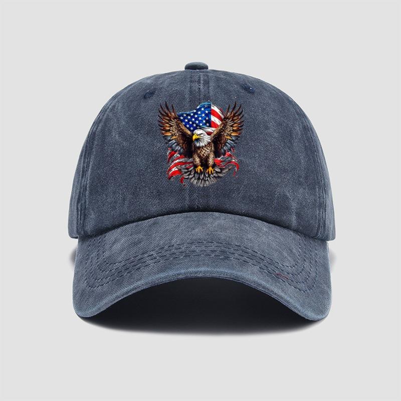 Eagle Flag Printed Baseball Cap, Versatile Style for Both Men and Women, Suitable for Daily Shopping and Travel