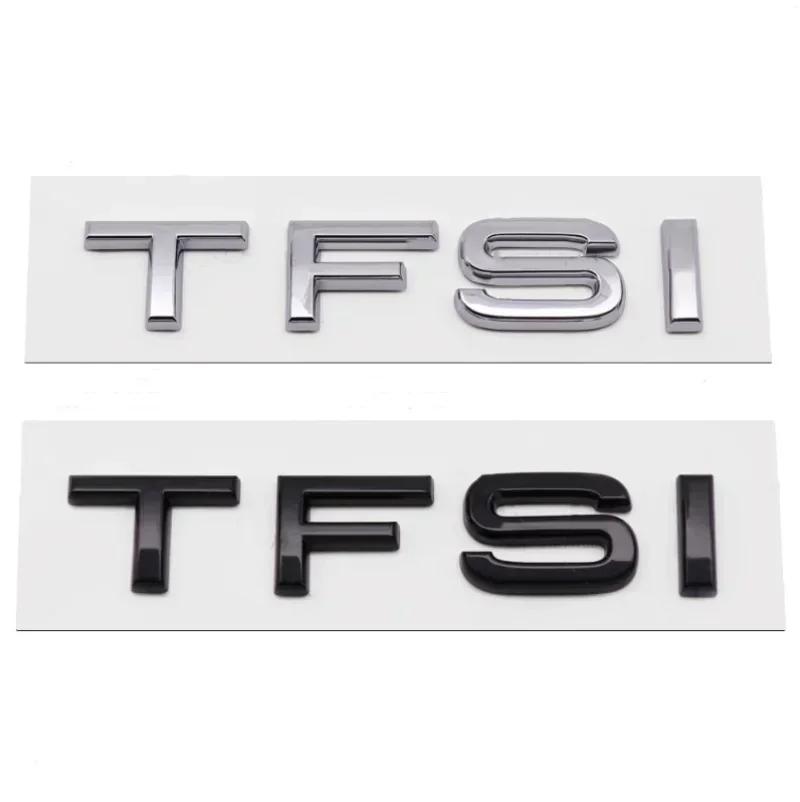 3D ABS TFSI TDI Logo Autoaufkleber Heckkofferraum-Emblem Abzeichen Aufkleber für A3 A4 A5 A6 A7 A8 Q2 Q3 Q5 Q7 Zubehör