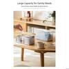 Transparents Medicine Storage Container With Convenient Handle Durability Office Desk for Home And Office Use