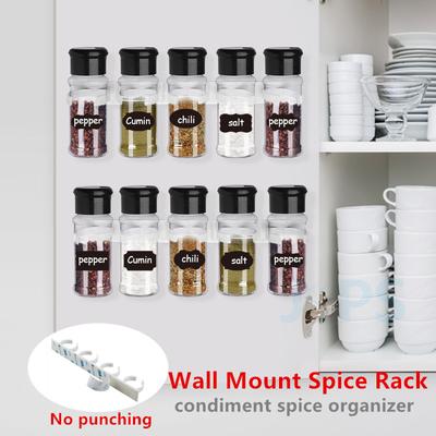 10/20 Pcs Spice Jars Salt and Pepper Shaker Plastic Seasoning Shaker Bottles Spice Organizer Kitchen Spice Rack Spice Jar Set