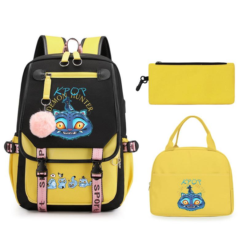 Animation Cartoon Peripheral Printing Children'S Backpack Male And Female Versatile Large-Capacity Student Schoolbag