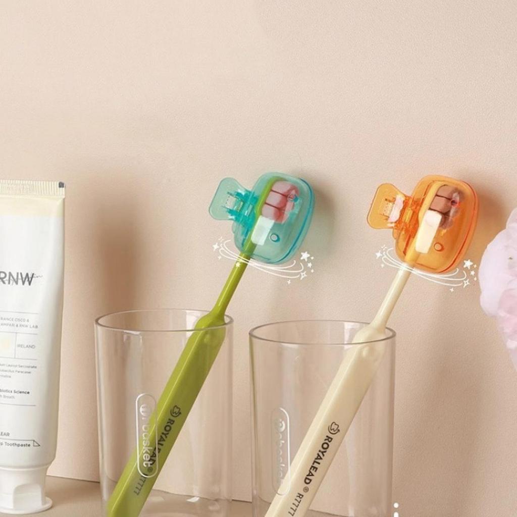 5PCS Portable Toothbrush Head Covers Toothbrush Protector Cap Brush Pod Case Protective ABS Clip Household Travel Supplies