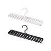 Belt Tie Rack, MultiFunctional Organizer, Closet Hanger, SpaceSaving Hook White 14 Slots