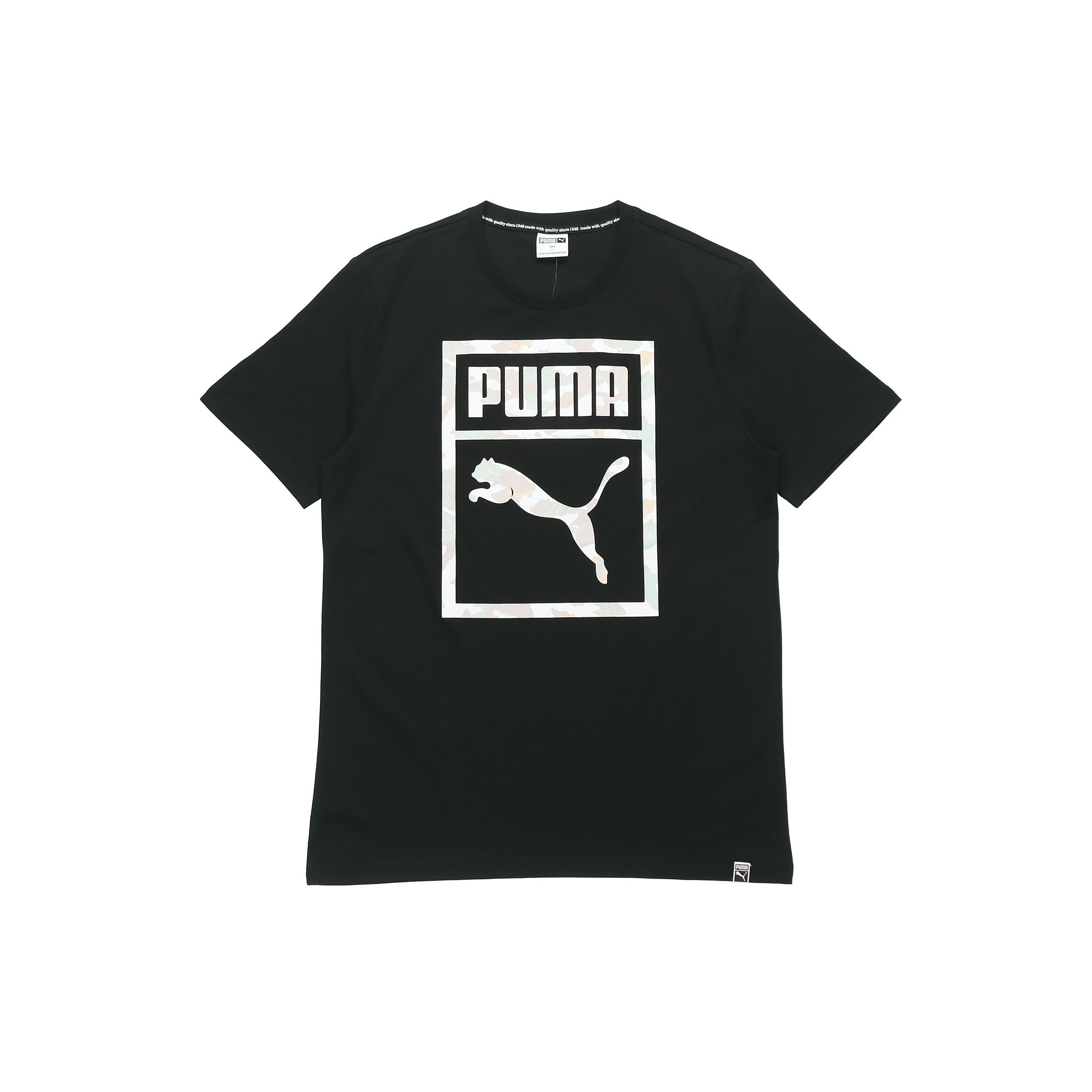 

Футболка Puma Sports с коротким рукавом и круглым вырезом, мужские топы, черная 576437-01 L