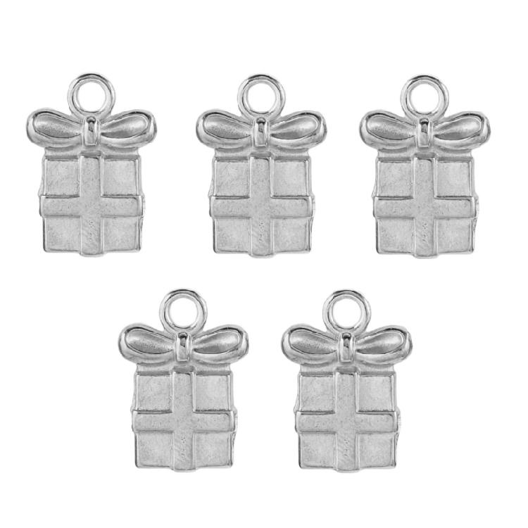 5PCS Elegant Bowknot Charm Necklace Pendant Bowknot Handmade Jewelry Pendant for Jewelry Making and Creative Crafting