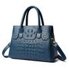 Női kézitáska Valódi bőr táskák Női krokodil luxus kézitáskák Női táskák Designer Crossbody táskák Női Retro