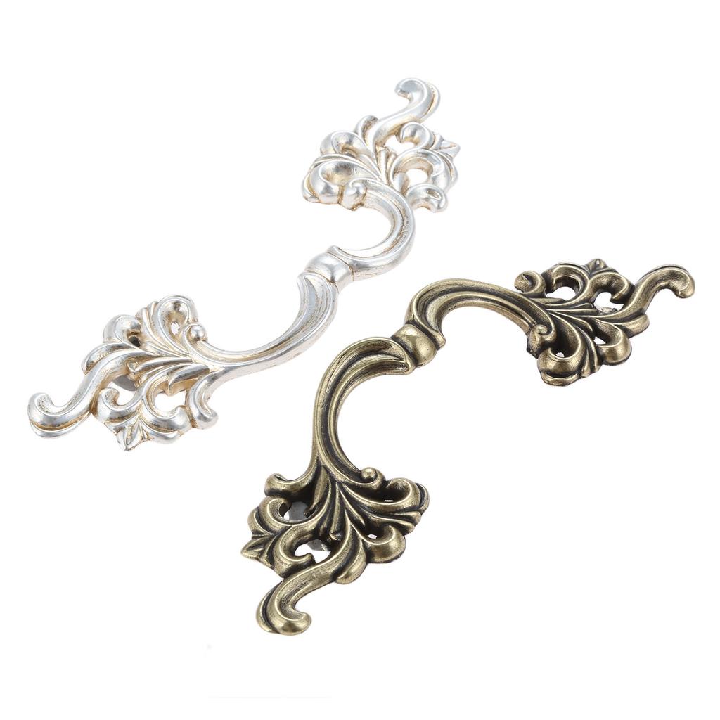 DRELD 85mm Starožitná nábytková rukojeť Kuchyňské skříňky Dveřní úchyt Zásuvka Šatník Skříňka Komoda Rukojeť Úchytky Stříbrná/Bronzová