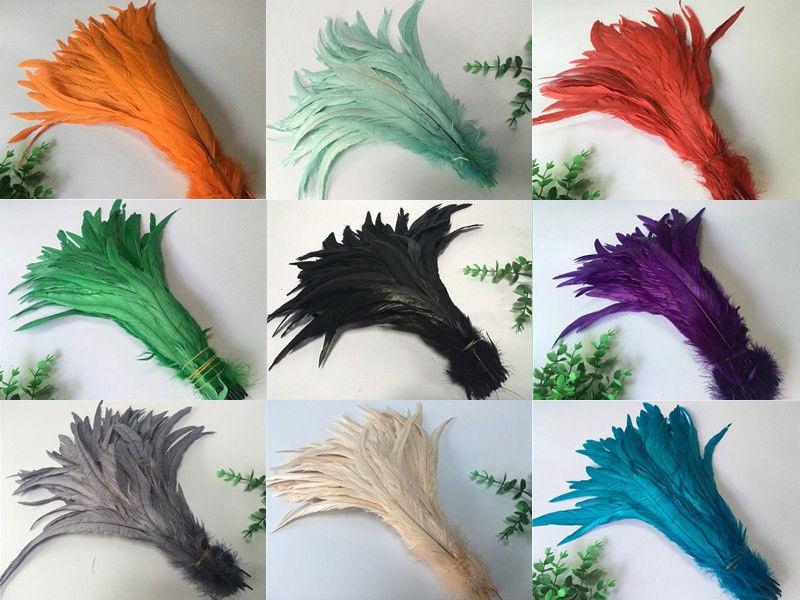 10Pcs/lot Natural Rooster Tail Feathers 25-30CM 10-12" Pheasant Feathers for Crafts Wedding Decoration DIY Clothes Plumas