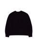 THEMUSEUMVISITOR Heart Printed Inside-Out Sweatshirts (Black)