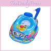 Children Inflatable Swim Ring Eco-friendly Pvc Sponge Bottom Motorboat Steering Wheel Kids Armpit Seat Ring Cartoon Design