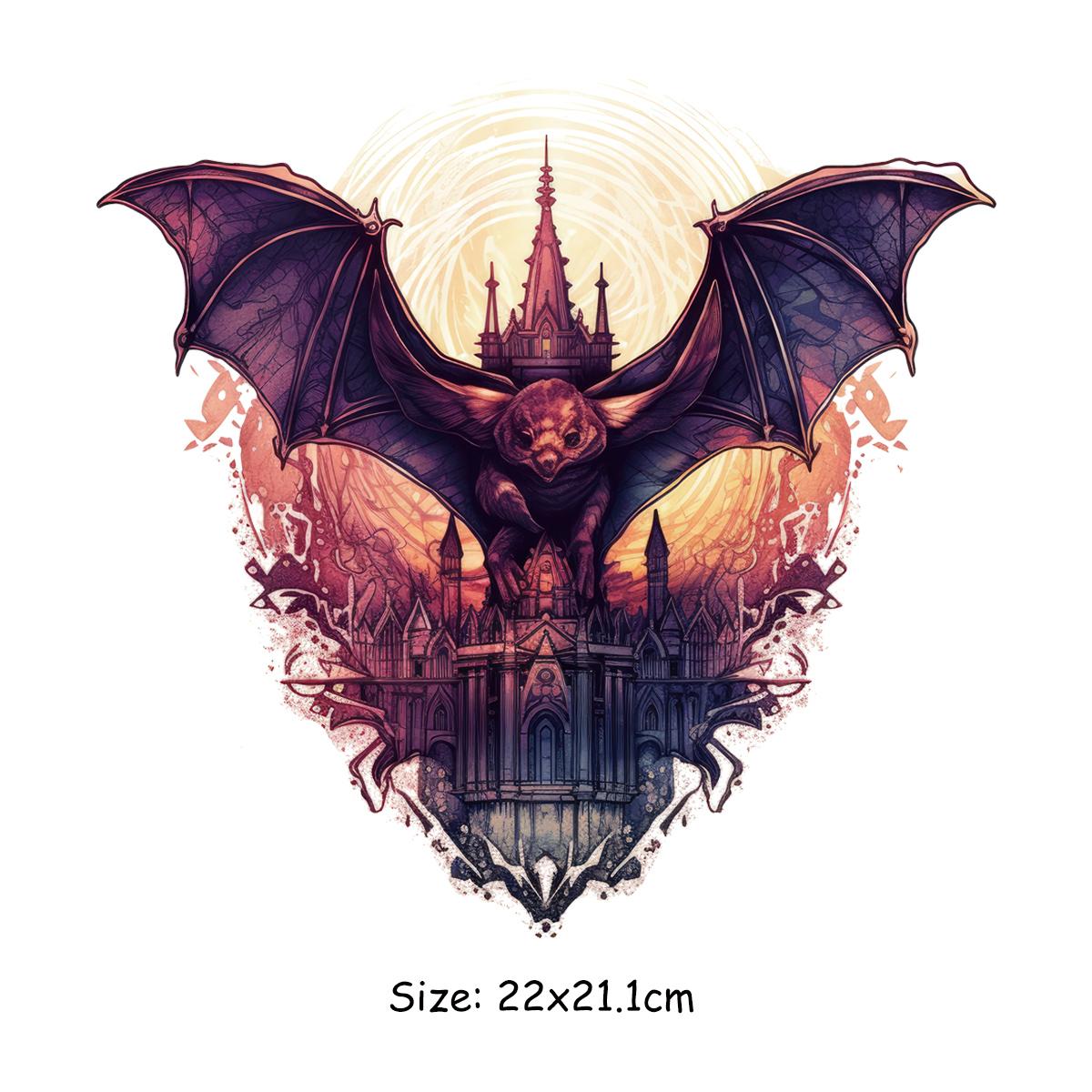 

Нашивки на одежду Bats In The Castle Термопресс виниловые толстовки с капюшоном Топы DIY A-Level моющиеся панк-нашивка