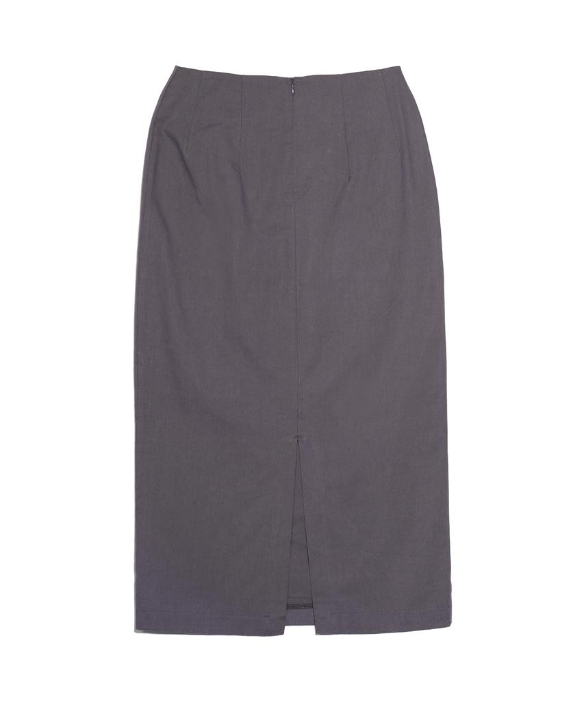 Hardcore Happiness Classic Pocket Maxi Cut-Out Skirt_Charcoal