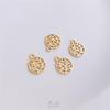 14K Gold Plated Ruyi Fu Character Pendant Bracelet - Auspicious Charm Jewelry